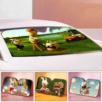 Rabbids Invasion Summer Car Sunshade Front Windshield Sunshade Sunblock Thermal Insulation Sunshade Umbrella Retractable