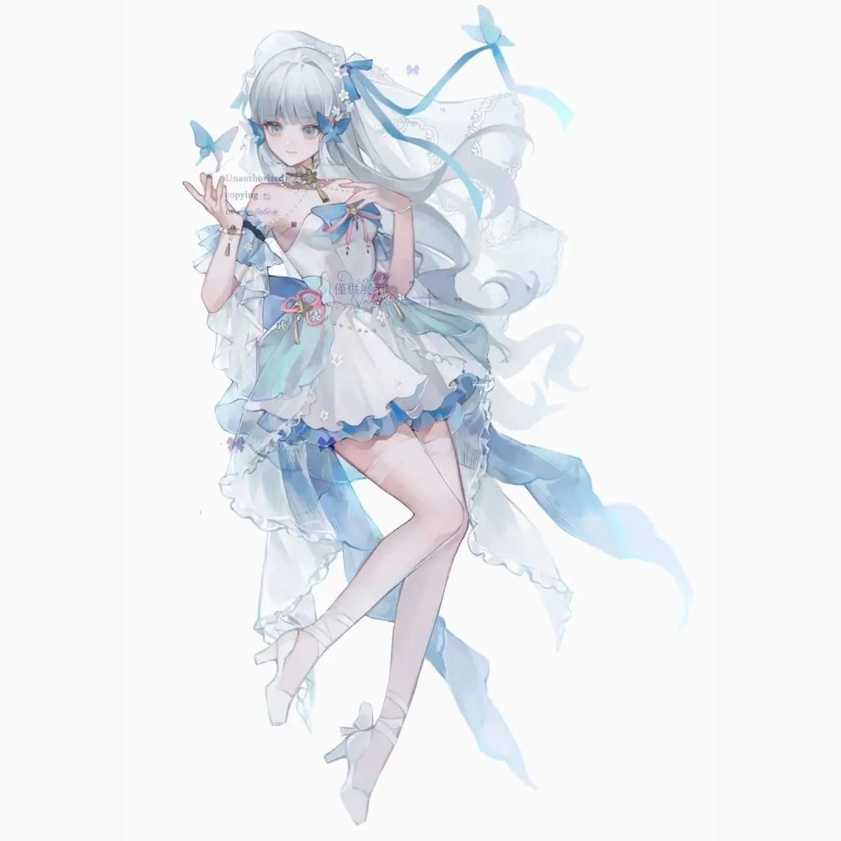 

Genshin Impact Funita Kamisato Ayaka 15 см большая акриловая фигурка на подставке лучший друг подарок на день рождения украшения периферийные устройства