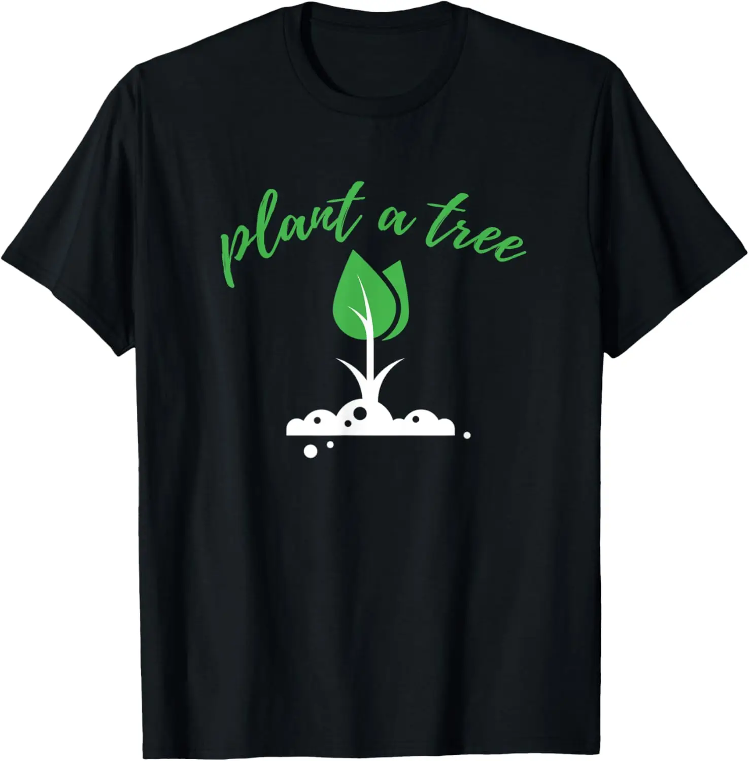 

Plant A Tree Graphic Tee Earth Day Environmentalist Casual Cotton T-Shirt Gift