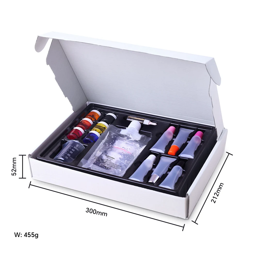 DIY Lip Gloss Making Kit Moisturizing Lip Gloss Base Diy Raw Material Tool Kit Shiny Glitter Lip Tints Glaze Handmade Cosmetic