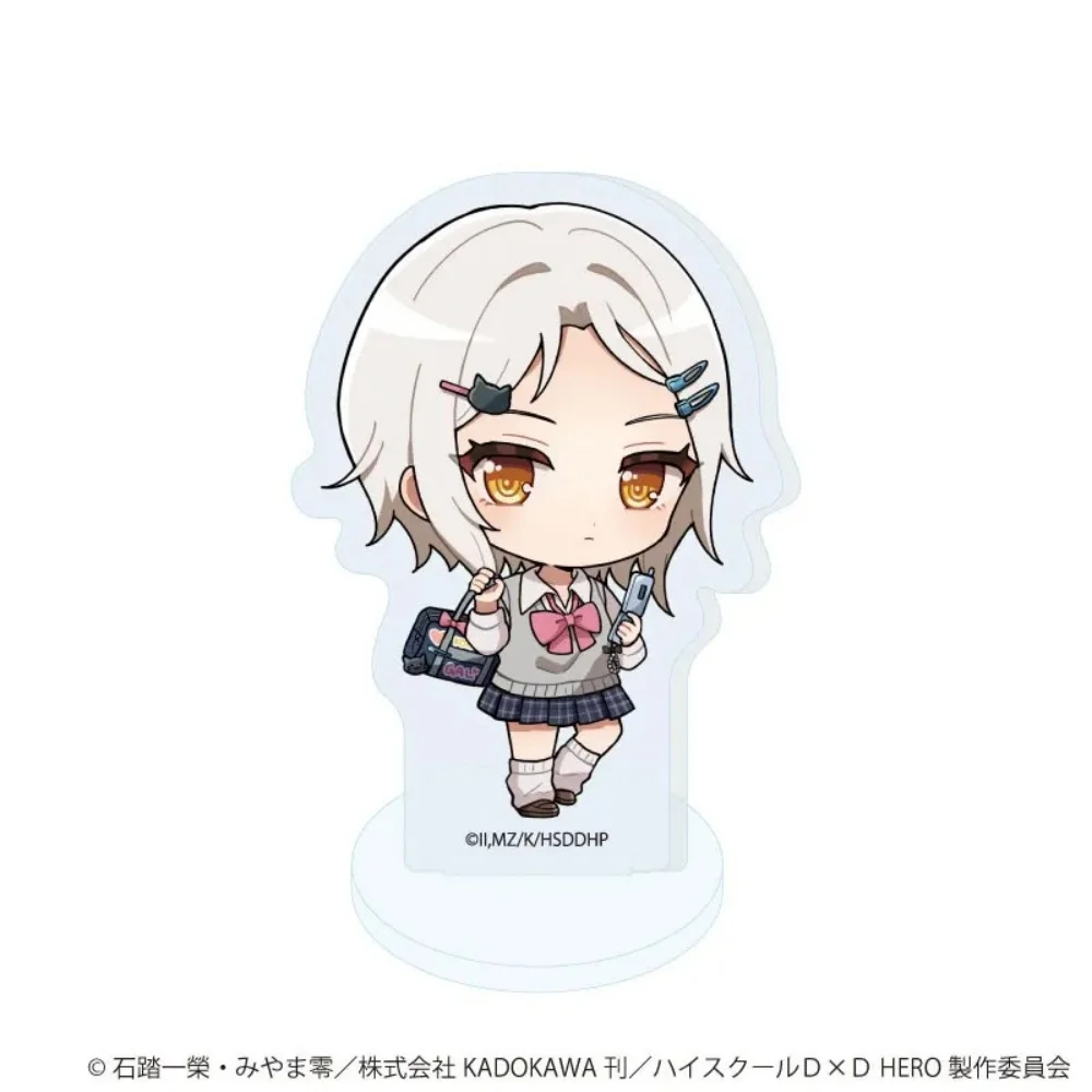 High School DxD Rias Gremory Akeno Himejima 10Cm Cute Anime Acrylic Stand Keychain Character Model Desk Decor Collect Gifts