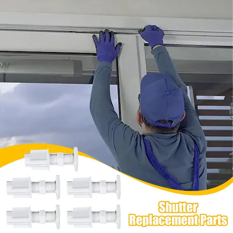 Blind Installation Code Shutter Roller 5X Louver Ceiling Brackets Vertical Replacement Part Set For Home Living Room Bedroom