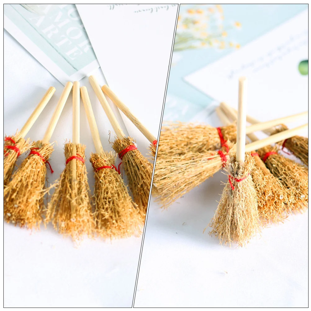 Mini Accessories Broom Home Decor Simulation Brooms Desktop Playhouse Miniature