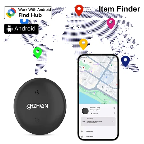 Mini rastreador gps para Android Find Hub, buscador de artículos, localizador de bolsas de bicicleta, rastreador inteligente de etiquetas de aire Bluetooth