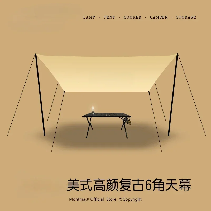 

-Canopy 6x3 * 4m Tent Camping Picnic Sunscreen And Rainproof Camping Sunshade Equipment