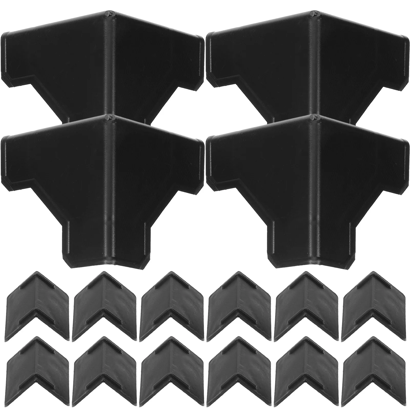 100Pcs Paper Box Corner Protectors Heavy Duty PP Material Table Edge Safety Bumpers for Furniture Protection Corner Guards