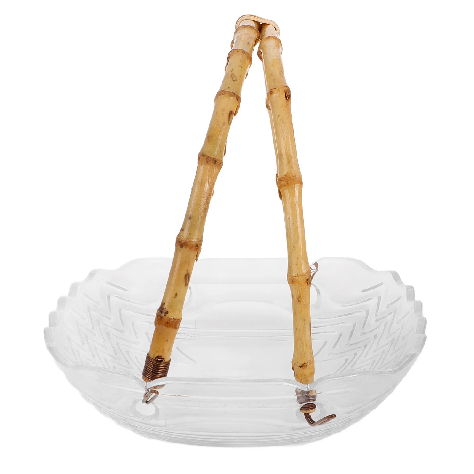 

Large Capacity Plastic Fruit Plate Handle Candy Snack Serving Dish Kitchen Counter Decorative Fruit Basket Desktop