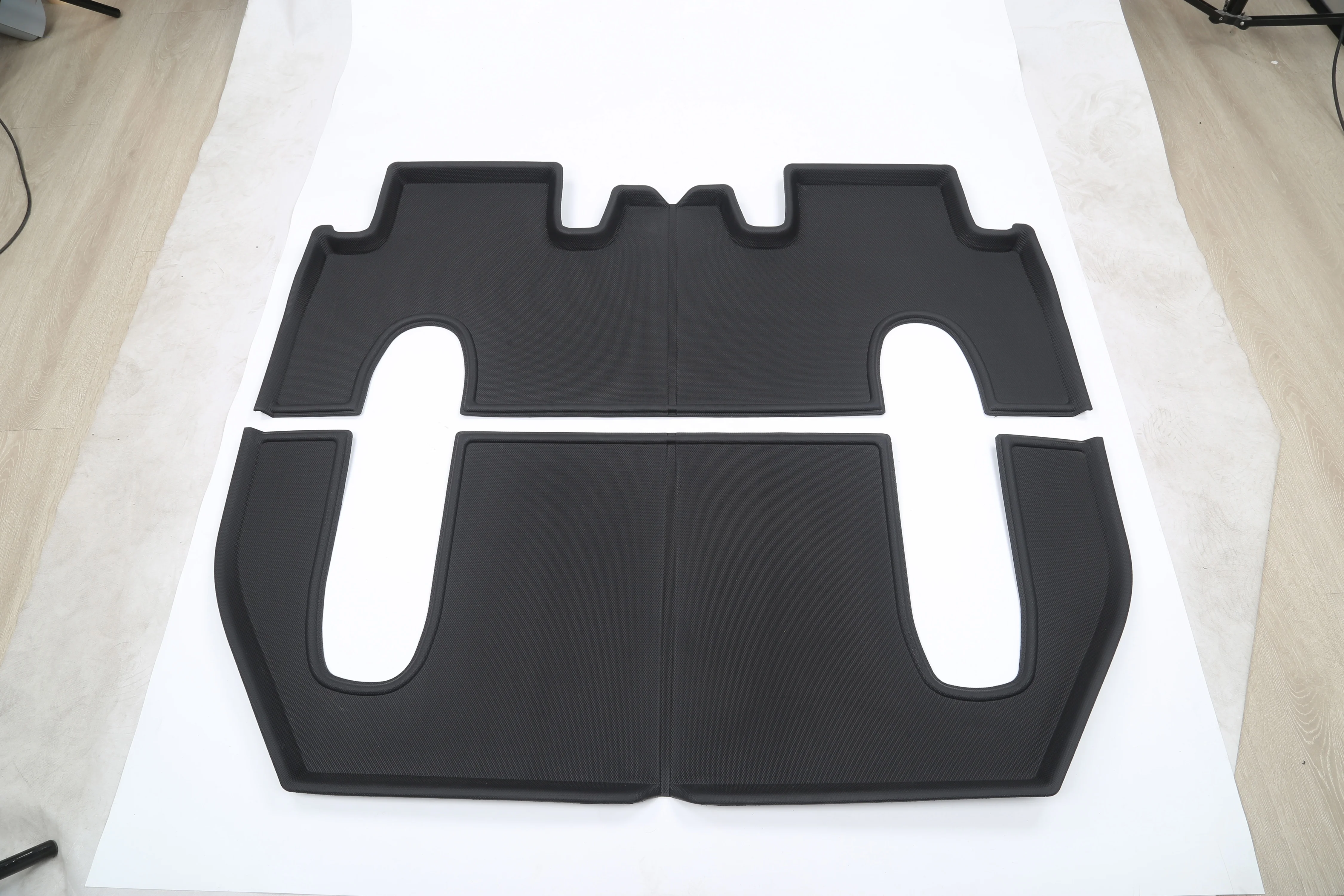 New Full Set for Tesla Model X 2024  Car Carpet Mats for 6 Seats MATS