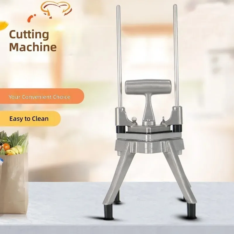 Multifunctional Vegetable Cutter Stainless Steel Kitchen Dicing Slicer Manual Chopper for Household Commercial Use