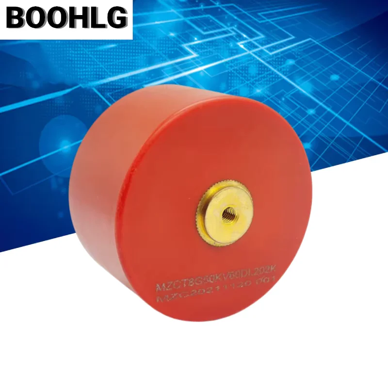 1PCS High Voltage Ceramic Capacitor 50KV 50PF 70PF 100PF 40KV Electronic Radiation Radar Detection High Frequency Bolt Capacitor