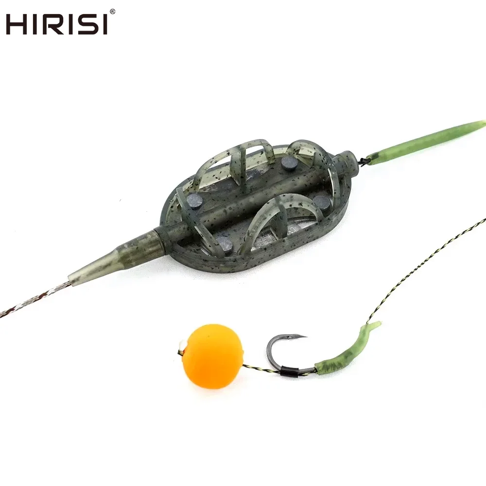 

Hirisi Fishing Feeder Mould Inline Method Feeder For Carp Fishing Tackle Tool Method Feeder Fishing Accessories