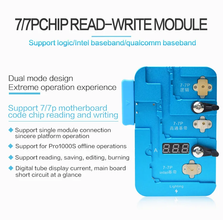 JCID Baseband EEPROM Chip Programmer For iPhone X-15 Pro MAX Motherboard Data Read/Write Non-removal Module