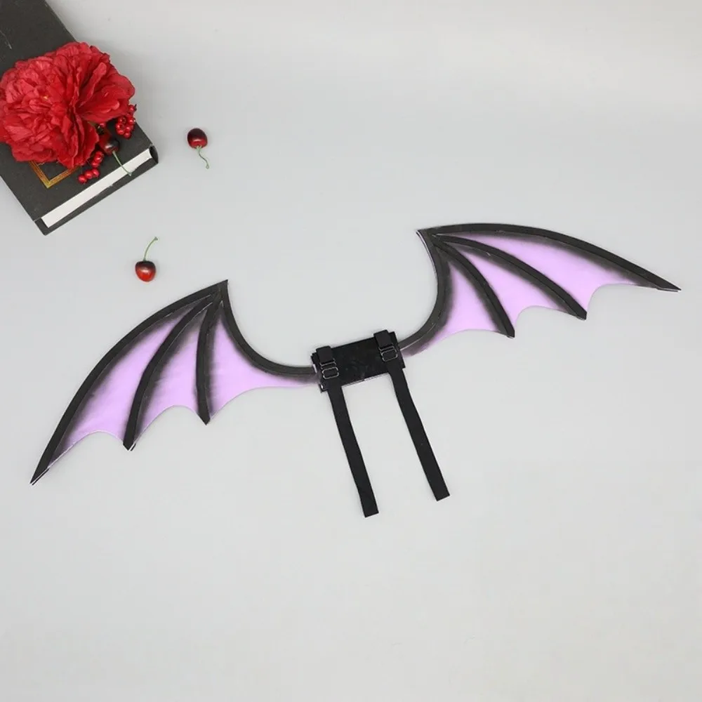 Creative Bentable Halloween Costume Cosplay Props DIY Furry Bat Wings Transparent Belt 3D Bat-like Ears Kids
