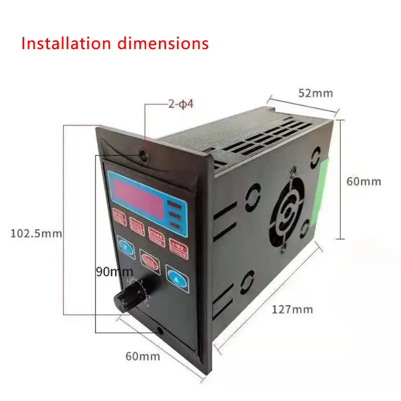 Small Simple Motor Speed Regulator 220V Single-Phase Input Three-Phase Output T13 Inverter Frequency Converter YK-750w