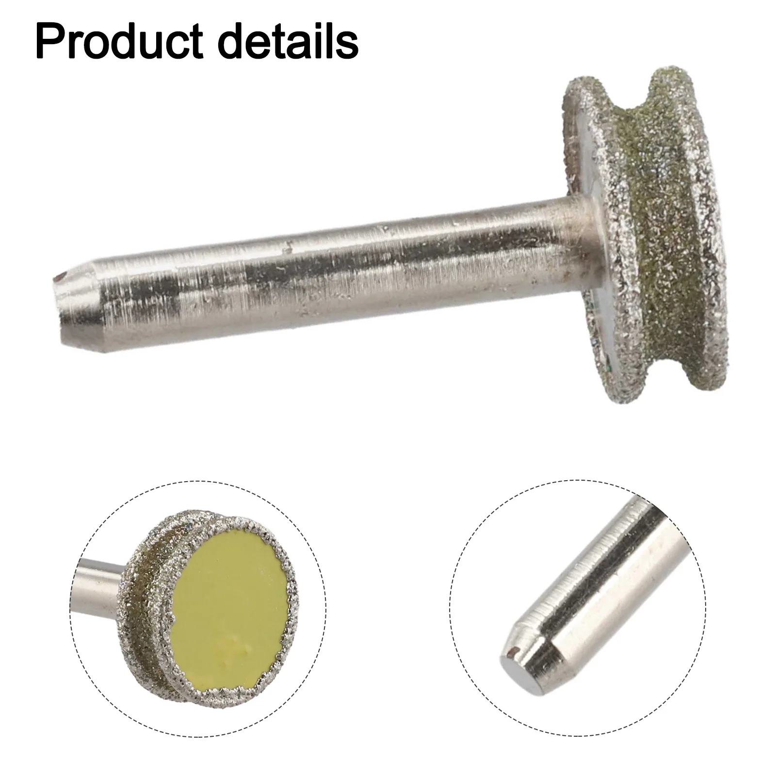 Concave Abrasive Grinding Head 20mm For Glass Rings Jade Beads Carving Polishing Curved Surfaces Electric Drill Tools