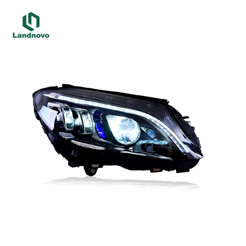 Muhuang Super Brightness For  Head Lights w205 c200 c260 c300 2015-2020 Upgrade Front Light Car Headlight Headlamp