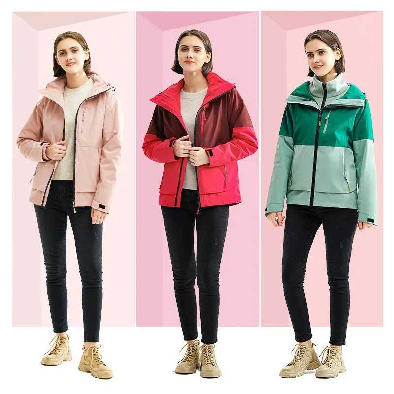 Woman Men Winter Outdoor Fleece Warm Hiking Camping Trekking Sports Hooded Windbreaker Soft Clothing