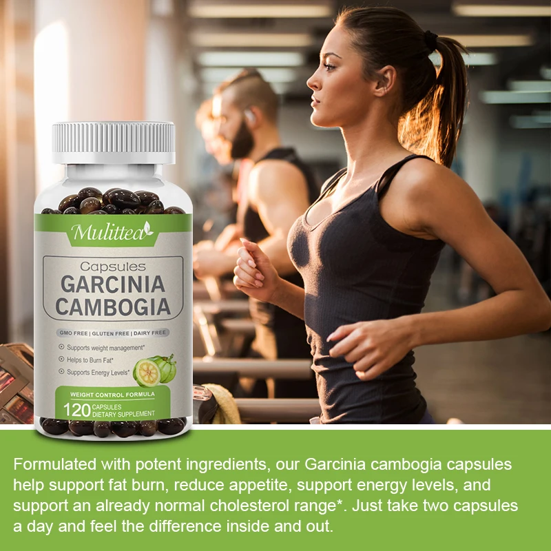 Mulittea Garcinia Cambogia Capsules for Break down glucose prevent fat synthesis and Improve liver detoxification