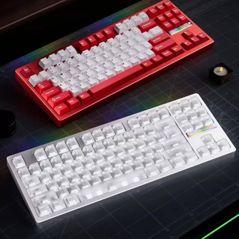 Teclado Mecânico Sem Fio WEIKAV Nut87, Personalizado em Alumínio, Hotswap, Terceiro Modo, Teclado Magnético 8k, Acessórios para Jogos e Esports