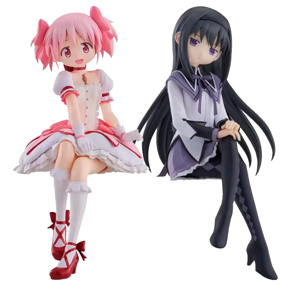 Auf Lager Original Bandai Puella Magi Madoka Magica Kaname Madoka Miki Sayaka Rebellious Stories Anime-Charaktermodell Spielzeug Geschenk