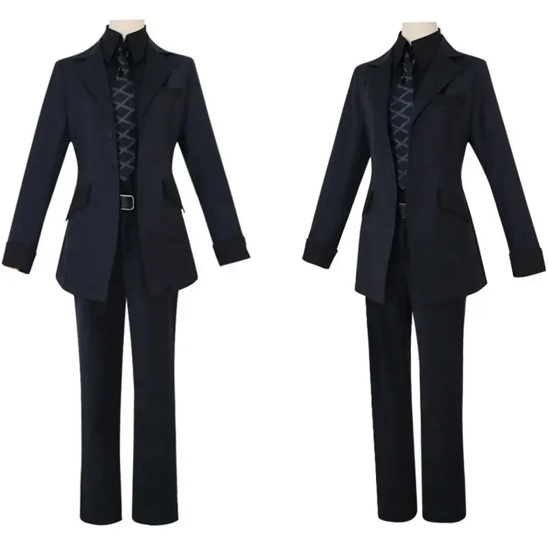 Movie Draco Malfoy Cosplay Costumes Black School Uniform Outfit for Boys and Girls Role Play Halloween Carnival Suit