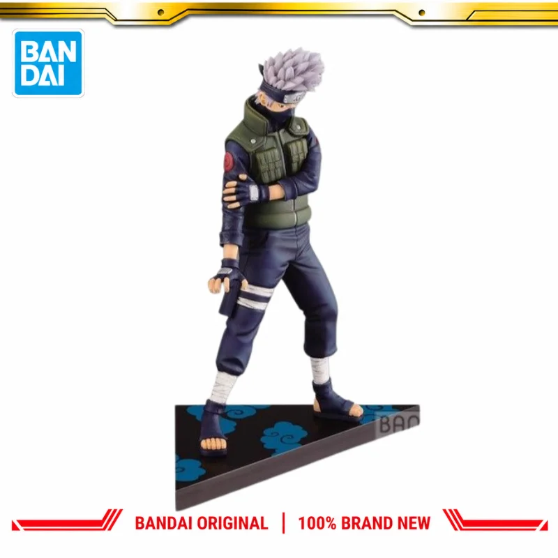 

In Stock Bandai Original Banpresto Naruto Hatake Kakashi Action Figure Model Doll Brand New Boxed Anime Characters Toys Model