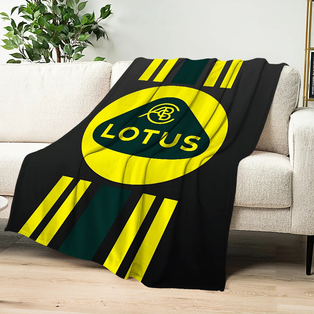 شعار رائع L-Lotus سيارات بطانية بطانية للأريكة أريكة السفر المنزل التنزه نزهة السرير الفراش الفانيلا بطانية هدية عيد ميلاد