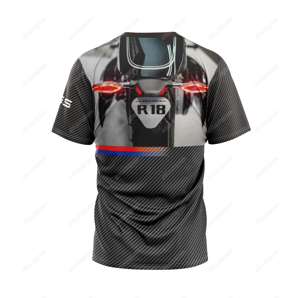 R18 Retro For BMW Motorrad Travel Motorcycle Sports T-Shirt Racing Jerseys Summer Quick-Dry GS Leisure Not Fade Breathable