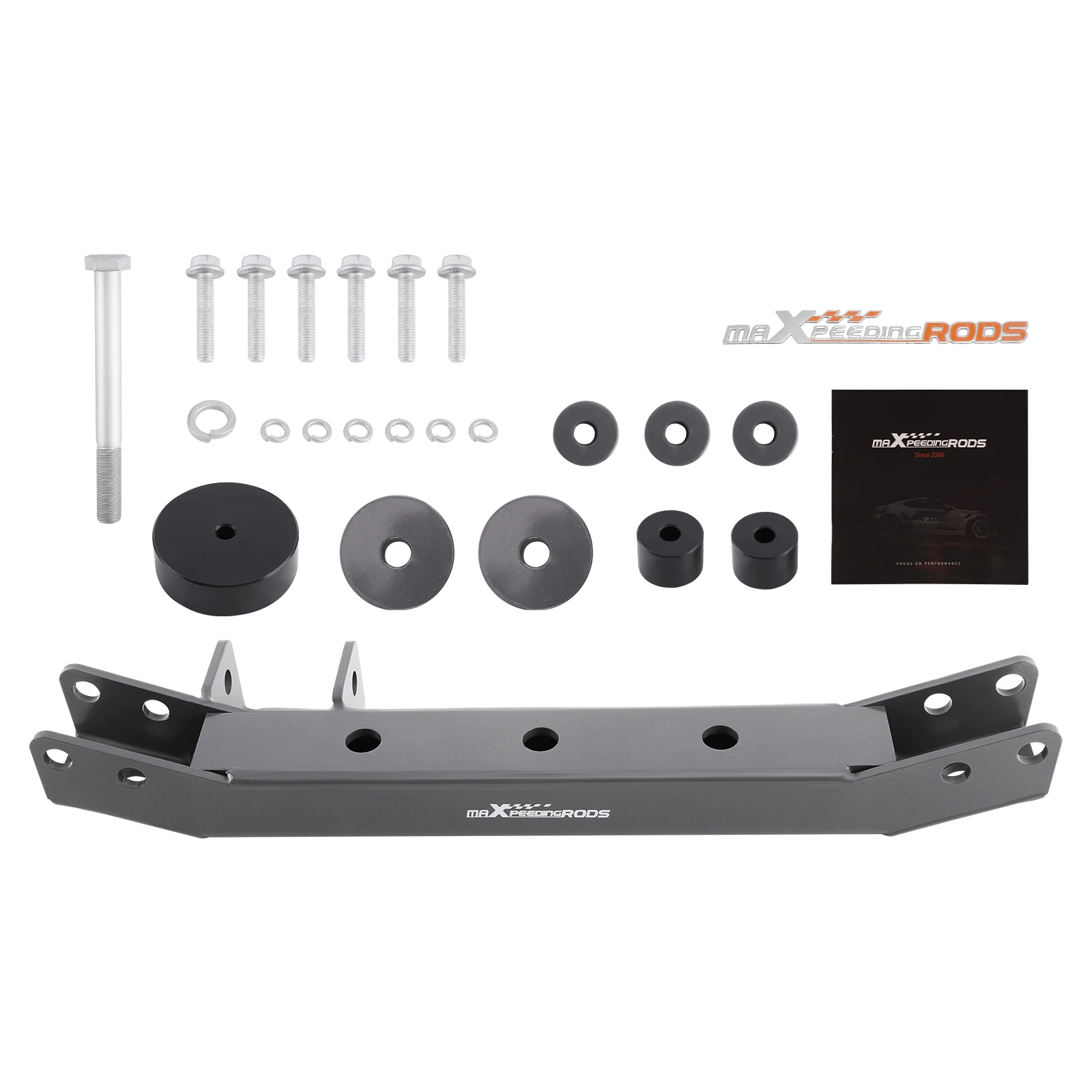 Lowering 25mm Front Diff Drop Kit for Toyota Landcruiser Powder-coated