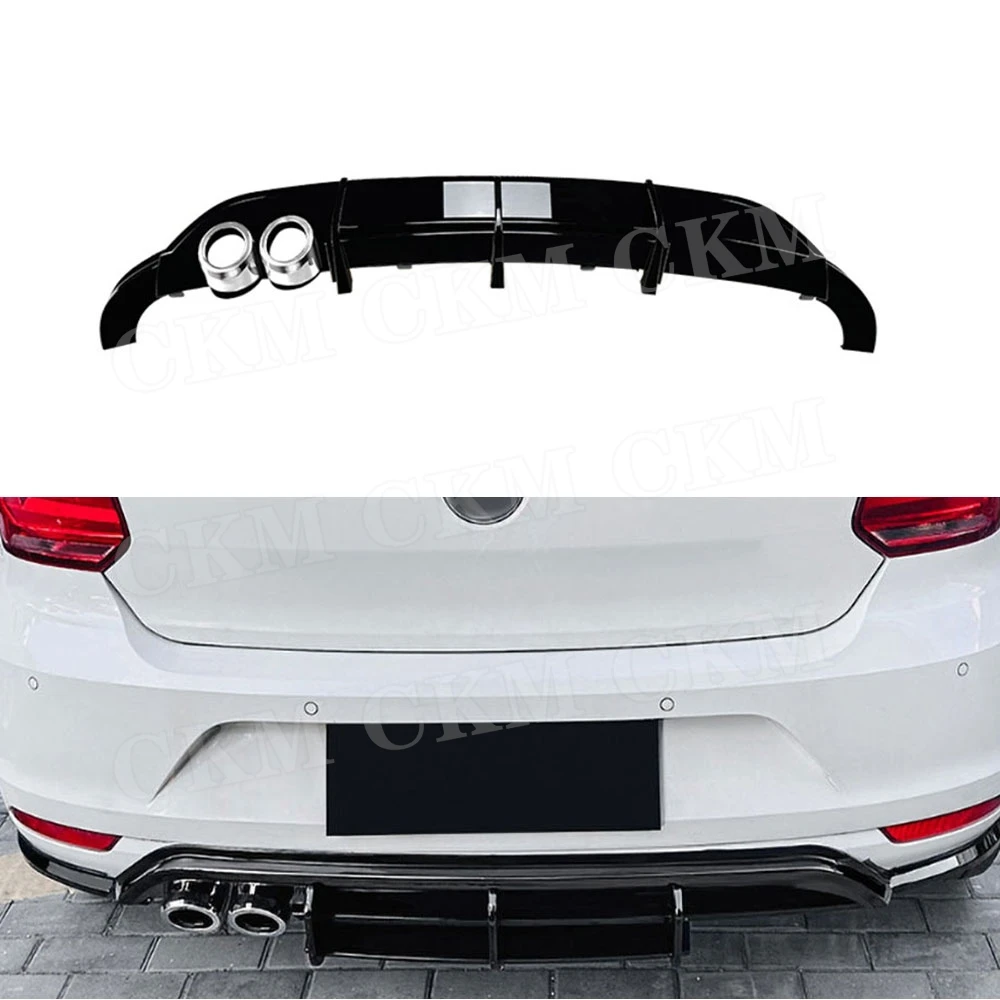 

ABS Rear Lip Spoiler for Volkswagen Polo MK5 6R 2009 2010 2011 2012 2013 2014 Rear Bumper Diffuser Spoiler Car Style Body Kits