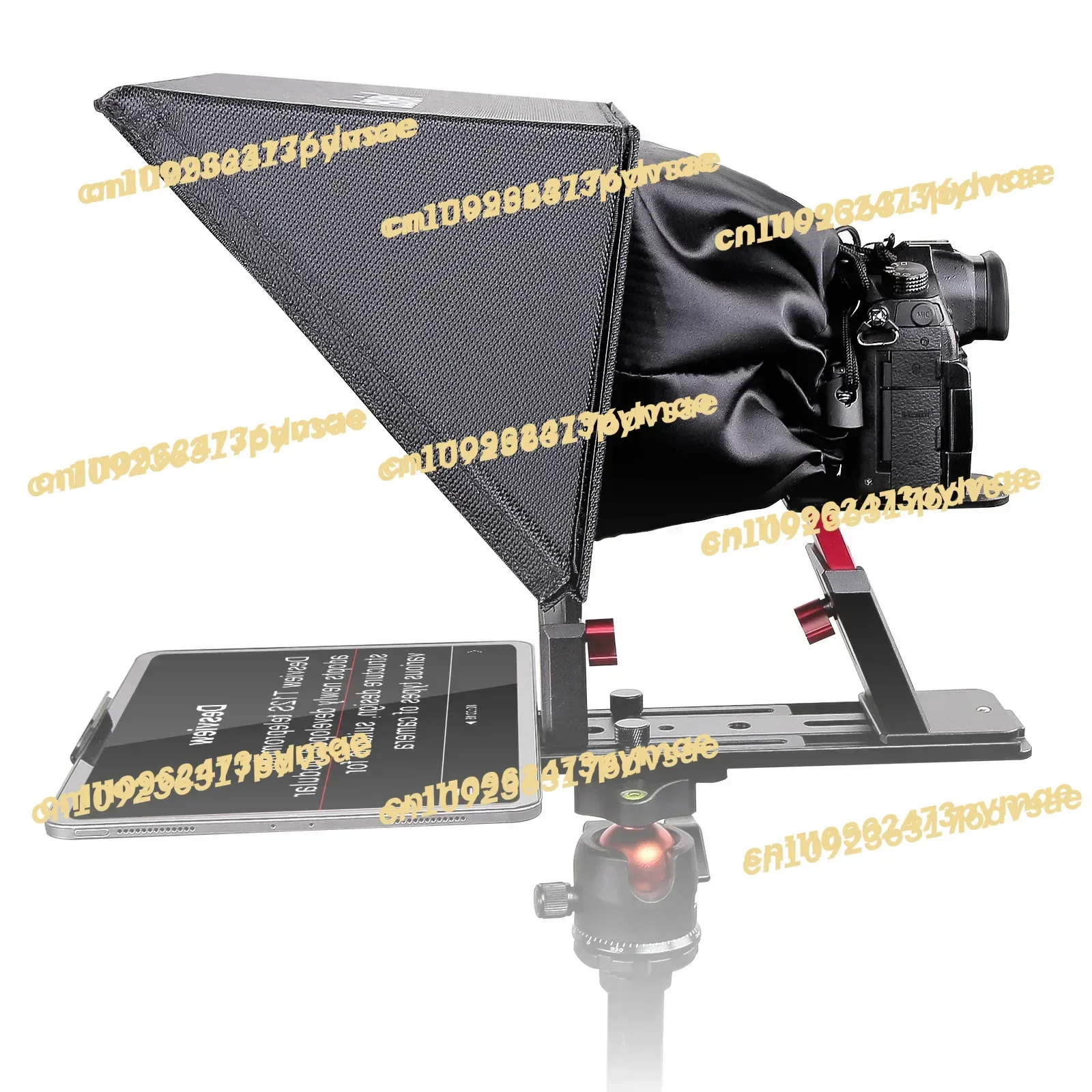 

Desview T12S Portable Large Screen Teleprompter Supports prompting devices up to 12.9 inch with free remote controller and A