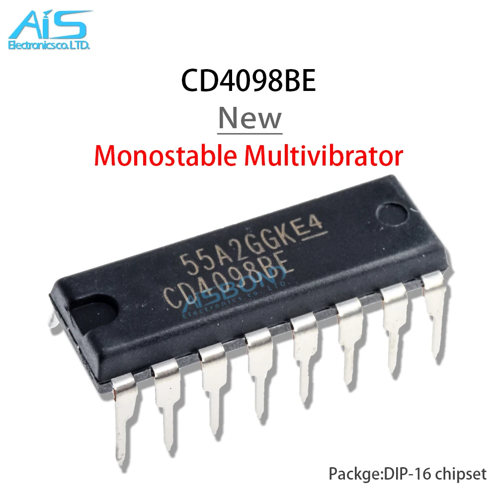 Vibromasseur double Monostable CD4098BE BE DIP-16, 5 pièces/lot, nouveau