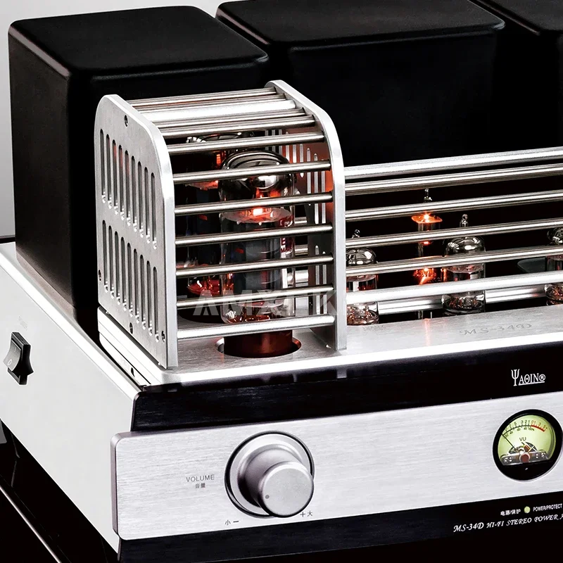 

YAQIN MS-34D EL34 Встроенный ламповый усилитель с Bluetooth, мощность 32 Вт * 2, высококачественное аудиофильское домашнее аудиофильское аудиоусилитель