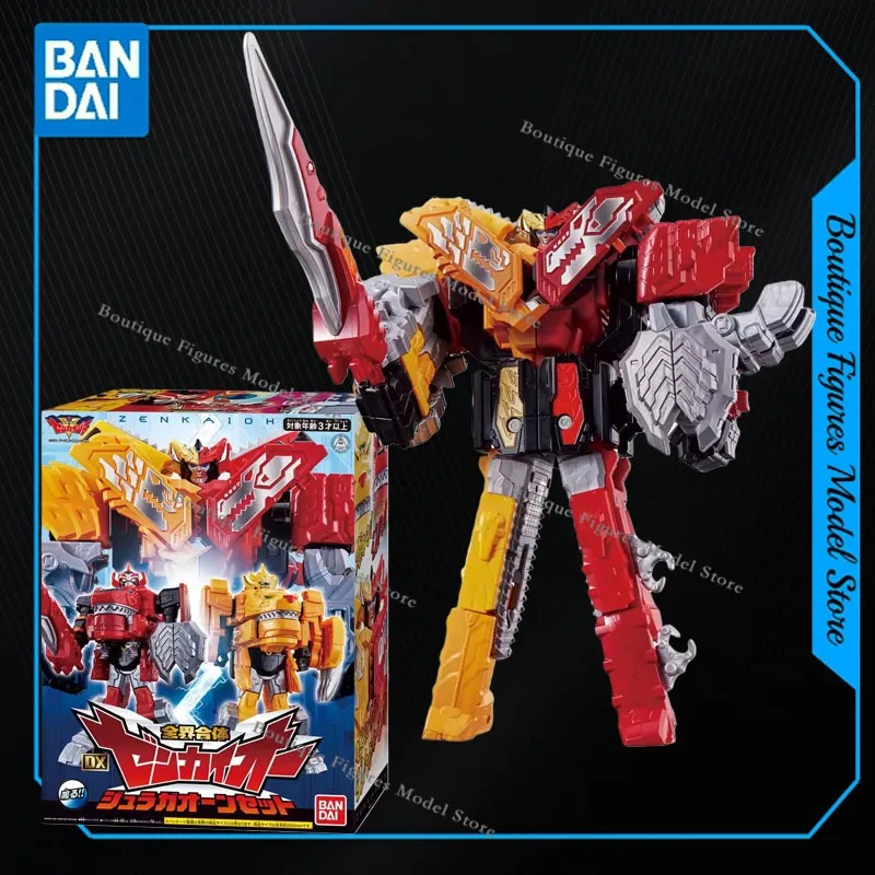 

Bandai Original DX Kikai Sentai Zenkaiger Global Integration zenkaioh Экшн-фигурки аниме Коллекция моделей Подарок Дети Мальчики Игрушки