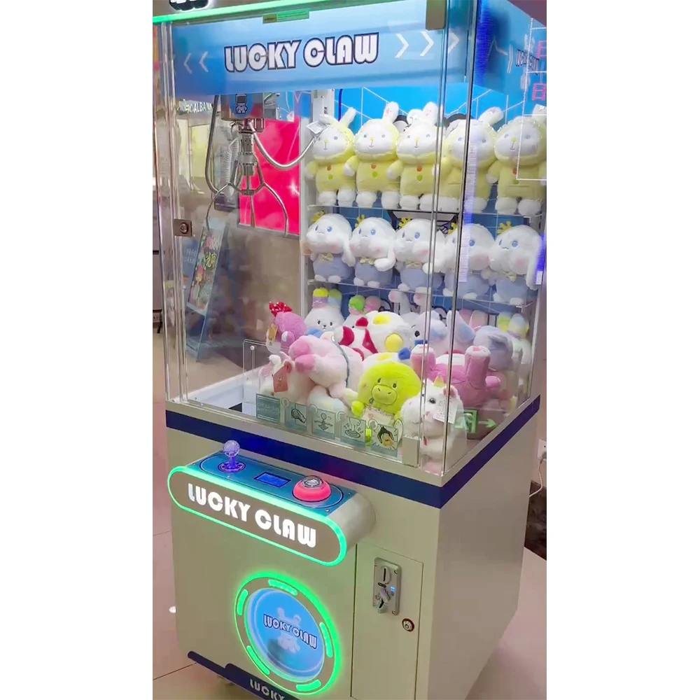 Stuffed animals crane machine coin operated games ball claw machine bill operated Prize locker toy vending arcade claw machine