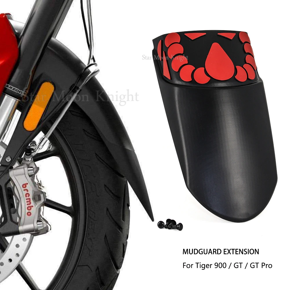 Front Fender Extender Extension For Tiger 900 GT For Tiger900 For TIGER 900 GT Pro From 2020 Motorcycle Front Mudguard