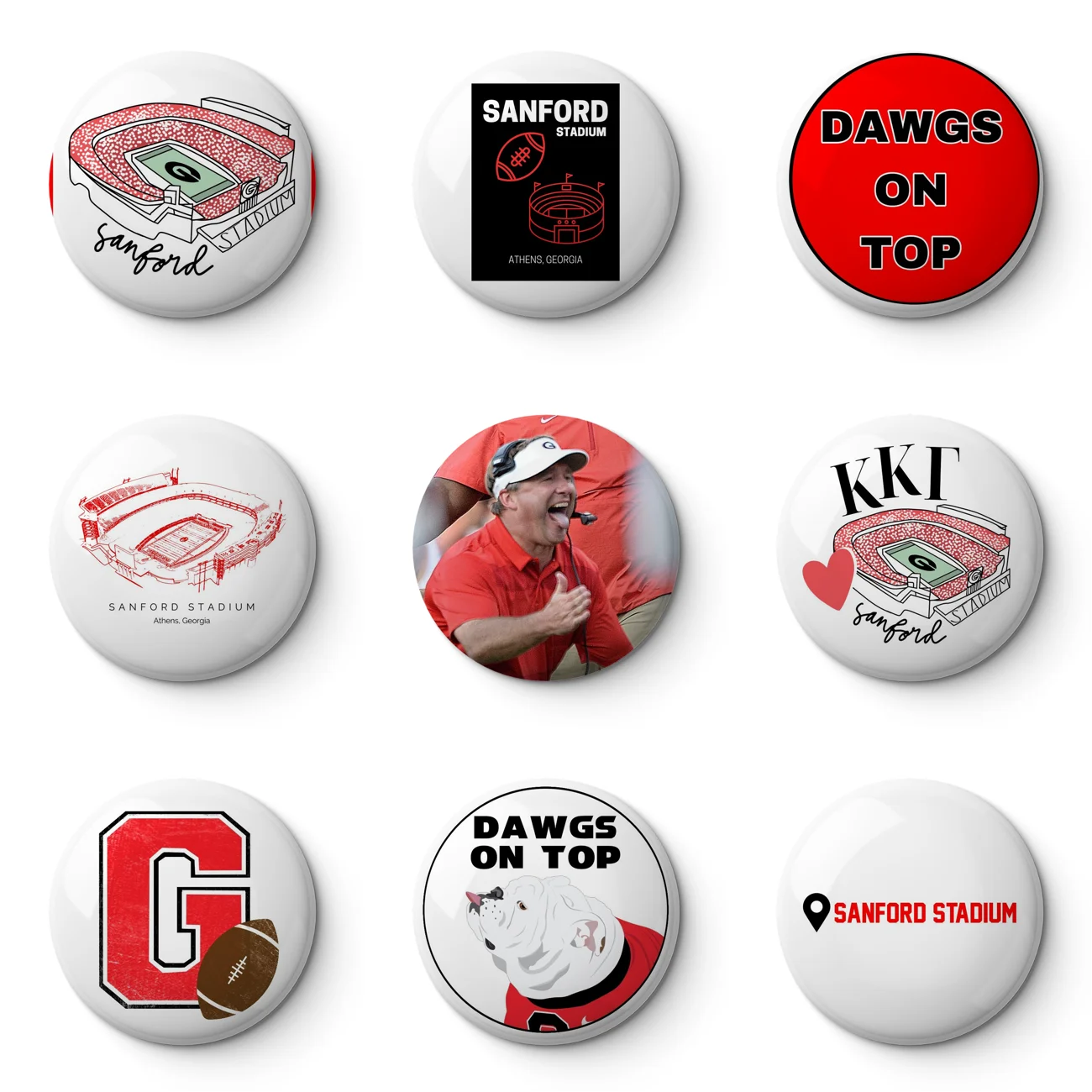 Sanford Stadium Artwork Soft Button Pin Customizable Metal Decor Women Jewelry Gift Cute Funny Hat Lover Lapel Pin