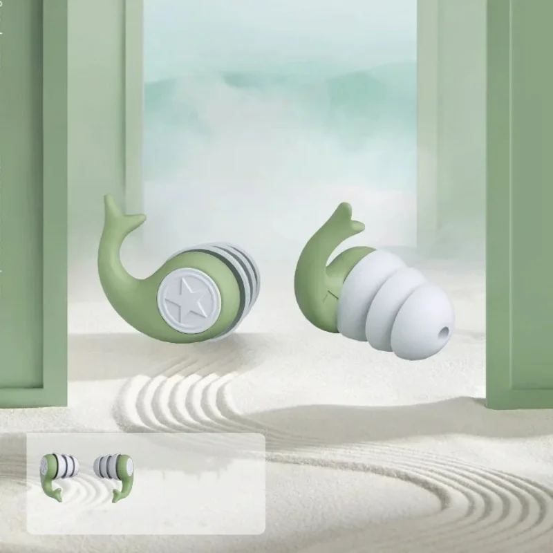 Dolphin Silicone Sound Insulation Noise Reduction Earplugs Reduce Swimming Sleep Noise, and Interfere with Side Sleeping Devices