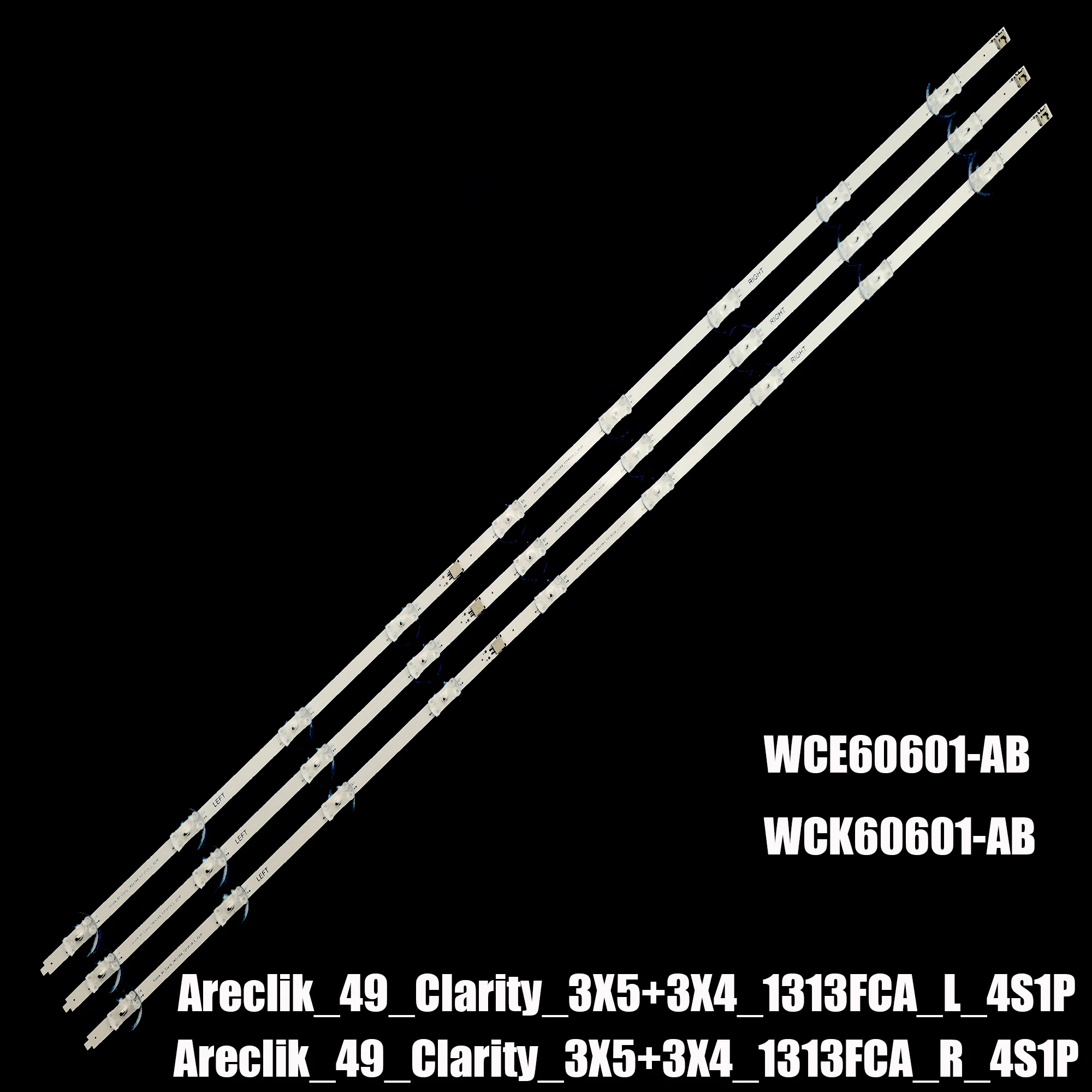 TVバックライト用LEDストリップ,49_shoppity_3x5 + 3x4_13fca_r l_5s1p REV.V5-B WCE60601-AB,左49vlx7010 b49l8840 a49l8840 b49l8752,6個