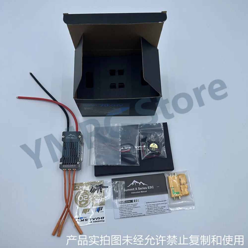 

Dualsky SUMMIT 70XHV 70A HV ESC supports 5-14S Lipo, for Fixed wing, automatically recognizes Sbus2/EXBus/SRXL2 protocol