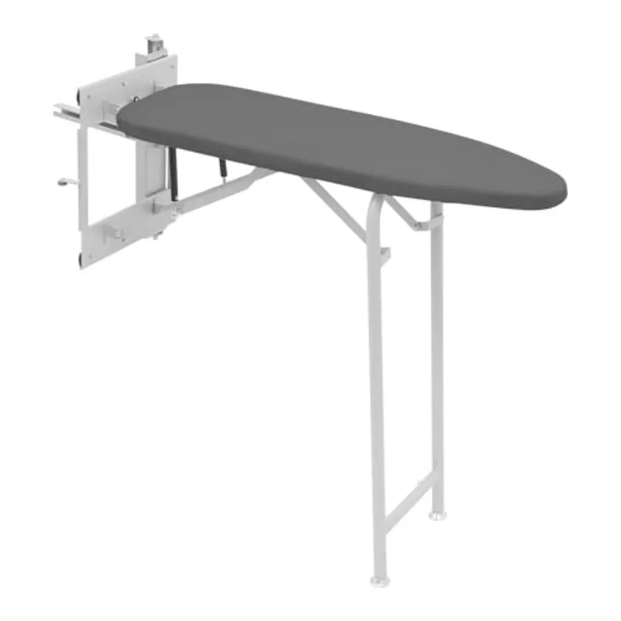 

Выдвижная гладильная доска 35,4 x 11,8 дюймов, складная, для крепления на шкаф, с нагрузкой до 22 фунтов, серая, для спален и гардеробных