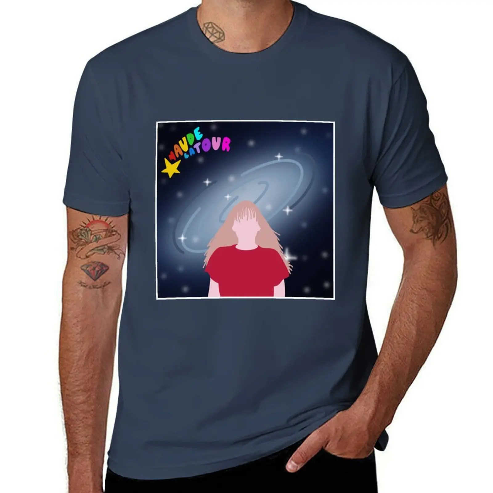 Camiseta con portada del álbum Starsick de Maude Latour, camiseta informal de manga corta para todos los días