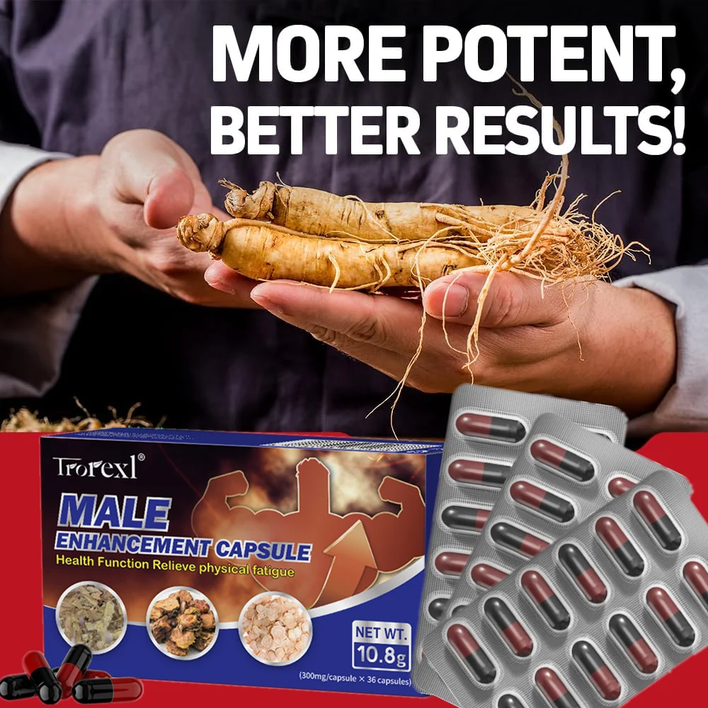 Kräuter-Epimedium-Ergänzungsmittel für die Gesundheitsunterhaltungspillen für Männer, große Größe, langlebig, dick, langlebig, nicht GMo, keine Nebenwirkung