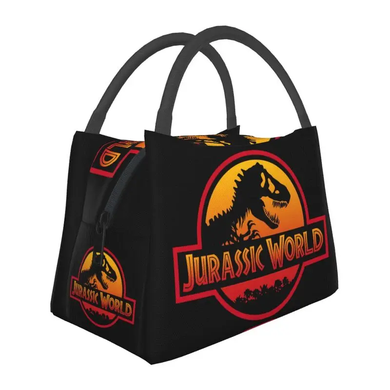 

Dinosaur World Jurassic Park Insulated Lunch Bags for Women Leakproof Adventure Movie Thermal Cooler Lunch Tote Picnic Travel