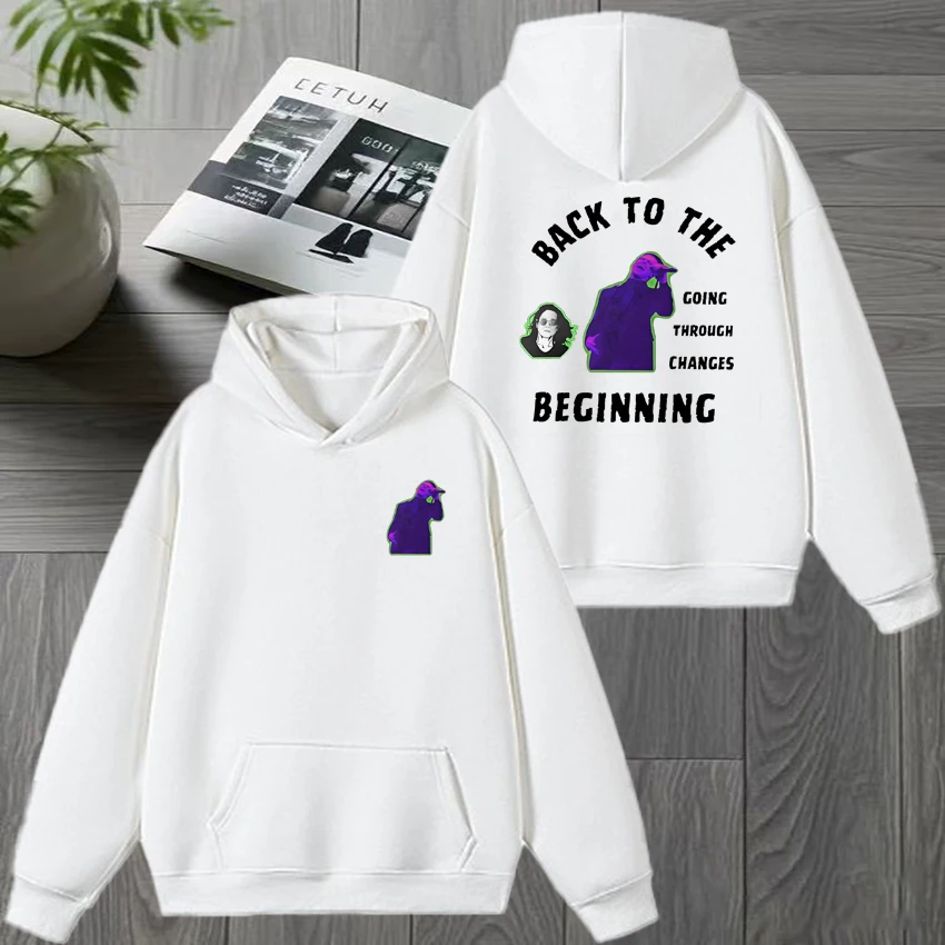 

Back To The Beginning Yungblud Tour Double Sided printed Hoodies Men women vintage hip hop streetwear Unisex Fleece Sweatshirt