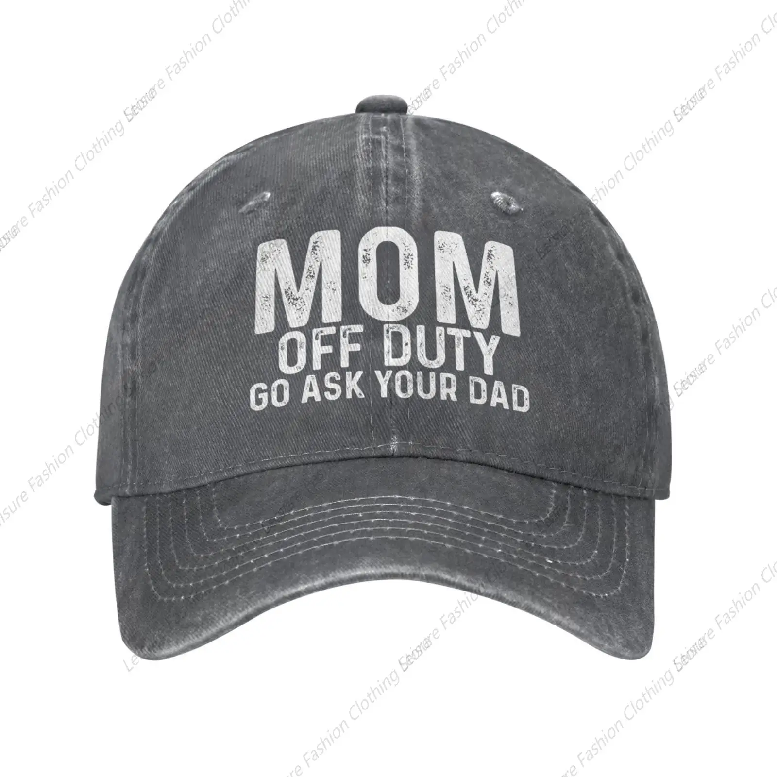 

Mom Off Duty Go Ask Your Dad Hat for Women Baseball Cap Graphic Hats