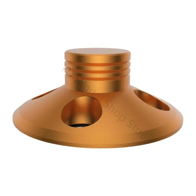 96BA Plattenspieler-Schallplattengewicht für Heim-Hör-Setups, Vinyl-Stabilisator aus Aluminiumlegierung mit flachem, rundem – Detail 5