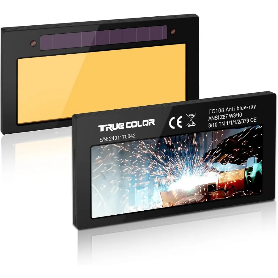 

Shade 10 Auto Darkening Welding Lens 2x4 1 4 Solar Energy Welding Lens True Color Blue Welding Lens 2x4 1 4 Welding Lens Replac