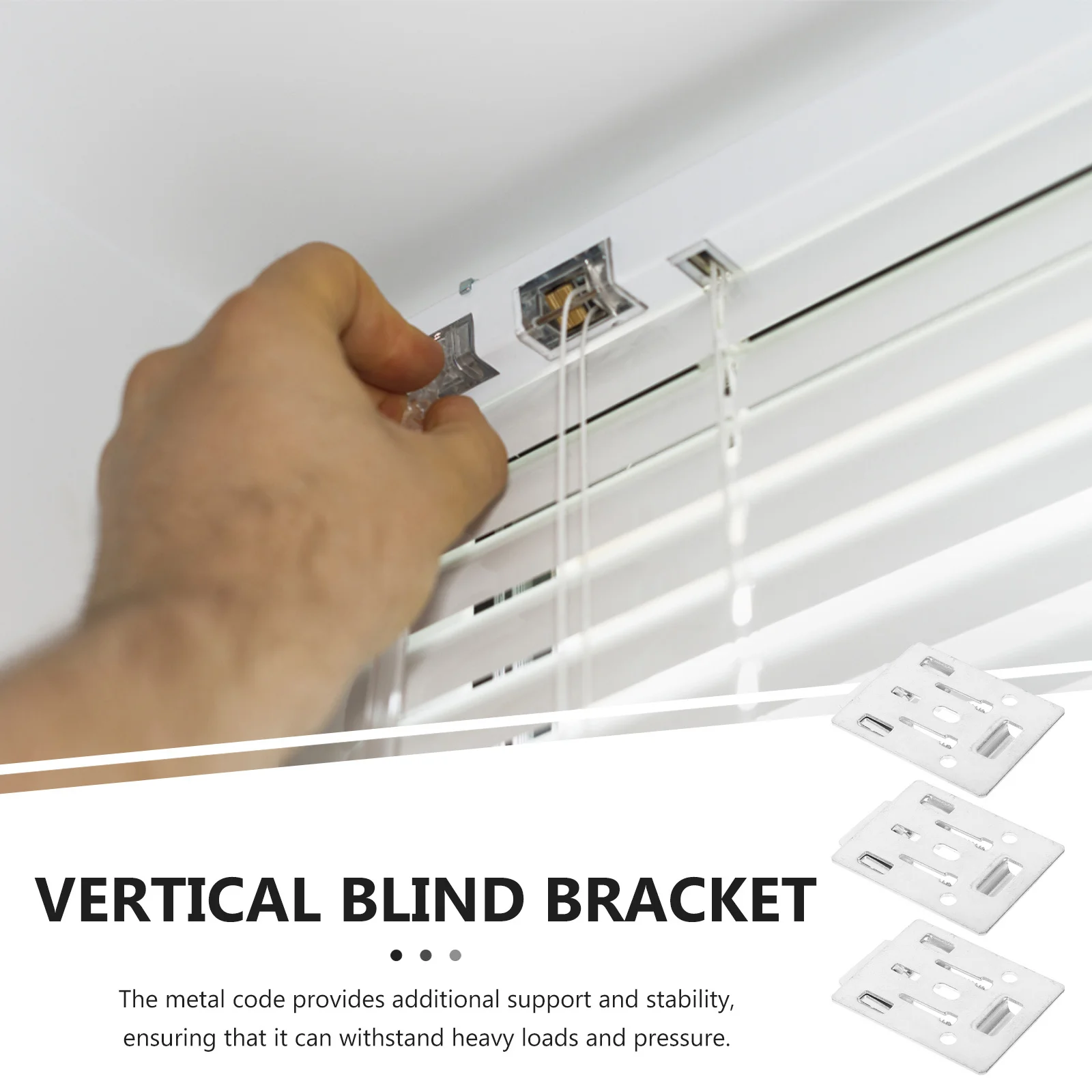 

20pcs Metal Blind Mounting Code Thickened Roller Bracket For Home Office Curtain Installation Vertical Blind Fittings