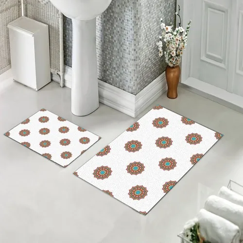 Halıforum Bath Mat Dual Toilet Seat Pad Non-Slip Bottom Bhs-497